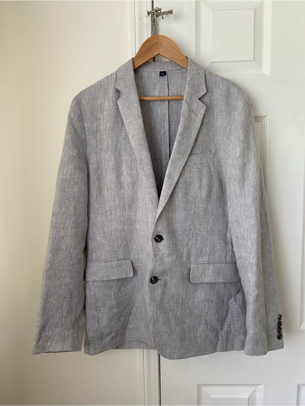 J. Crew Thompson Men's Linen Blazer Size 38 Gray Sport Coat Jacket